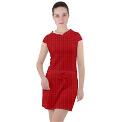 Ed Lego Texture Macro, Red Dots Background, Lego, Red Drawstring Hooded Dress