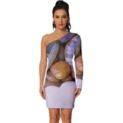 Hearts Of Stone, Full Love, Rock Long Sleeve One Shoulder Mini Dress