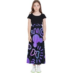 Multicolor Disney , Corazones, Mouse Kids  Flared Maxi Skirt