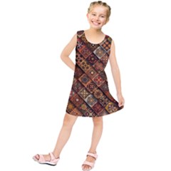 Pattern, Abstract, Texture, Mandala Kids  Tunic Dress