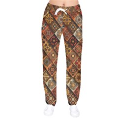 Pattern, Abstract, Texture, Mandala Women Velvet Drawstring Pants