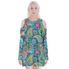 Patterns, Green Background, Texture, Hd Wallpaper Velvet Long Sleeve Shoulder Cutout Dress