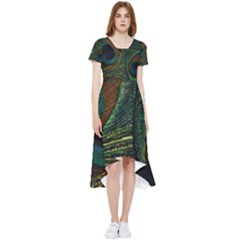 Peacock Feathers, Feathers, Peacock Nice High Low Boho Dress