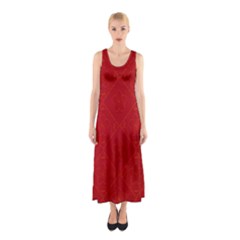 Red Chinese Background Chinese Patterns, Chinese Sleeveless Maxi Dress