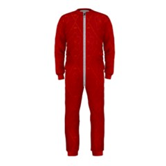 Red Chinese Background Chinese Patterns, Chinese Onepiece Jumpsuit (kids)