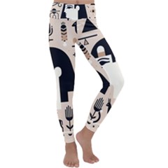 Egypt Pyramid Nature Desert Kids  Lightweight Velour Classic Yoga Leggings
