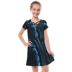 Stains, Liquid, Texture, Macro, Abstraction Kids  Cross Web Dress