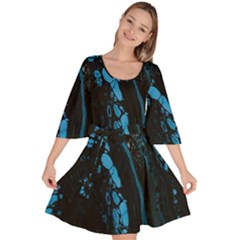 Stains, Liquid, Texture, Macro, Abstraction Velour Kimono Dress