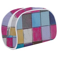 Tile, Colorful, Squares, Texture Make Up Case (medium)