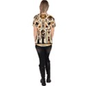 Egypt Pyramids Nature Desert Women s V-Neck Scrub Top View4