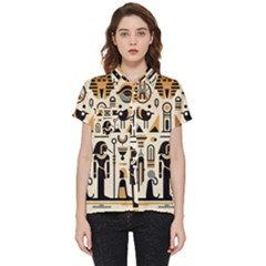 Egypt Pyramids Nature Desert Short Sleeve Pocket Shirt