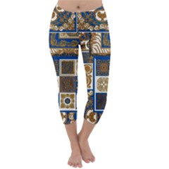 Decoupage Capri Winter Leggings 