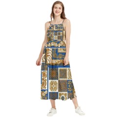 Decoupage Boho Sleeveless Summer Dress
