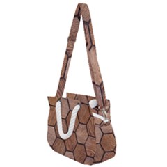 Wooden Triangles Texture, Wooden ,texture, Wooden Rope Handles Shoulder Strap Bag by nateshop