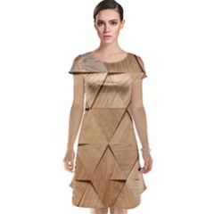 Wooden Triangles Texture, Wooden Wooden Cap Sleeve Nightdress