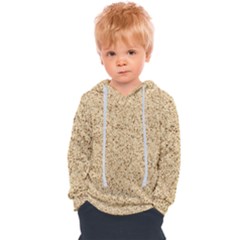 Yellow Sand Texture Kids  Overhead Hoodie