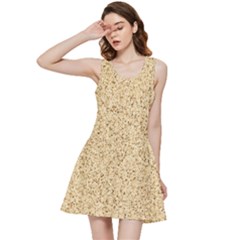 Yellow Sand Texture Inside Out Racerback Dress