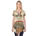 Egyptian Architecture Column Short Sleeve Tunic  View1
