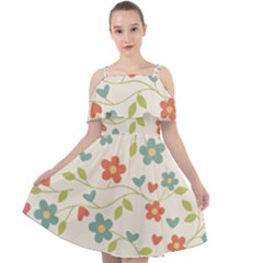 Abstract-1 Cut Out Shoulders Chiffon Dress