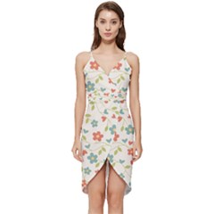 Abstract-1 Wrap Frill Dress