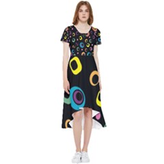 Abstract-2 High Low Boho Dress