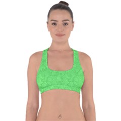 Green-2 Cross Back Hipster Bikini Top 