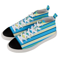 Stripes-3 Men s Mid-top Canvas Sneakers by nateshop
