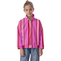 Stripes-4 Kids  Half Zip Hoodie