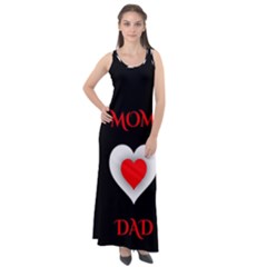 Mom And Dad, Father, Feeling, I Love You, Love Sleeveless Velour Maxi Dress