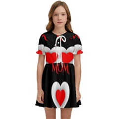 Mom And Dad, Father, Feeling, I Love You, Love Kids  Sweet Collar Dress