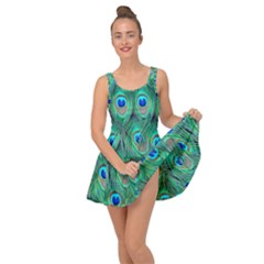 Feather, Bird, Pattern, Peacock, Texture Inside Out Casual Dress