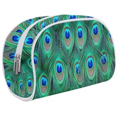 Feather, Bird, Pattern, Peacock, Texture Make Up Case (medium)