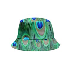 Feather, Bird, Pattern, Peacock, Texture Bucket Hat (kids)