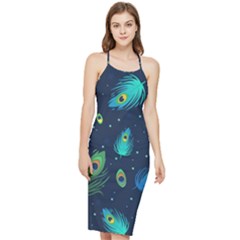 Feather, Bird, Pattern, Bodycon Cross Back Summer Dress