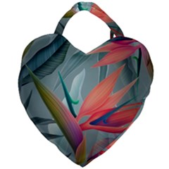 Beauty, Flowers, Green, Huawei Mate Giant Heart Shaped Tote