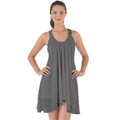 Gray, Color, Background, Monochrome, Minimalism Show Some Back Chiffon Dress