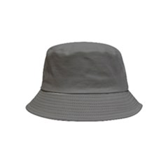 Gray, Color, Background, Monochrome, Minimalism Bucket Hat (kids)