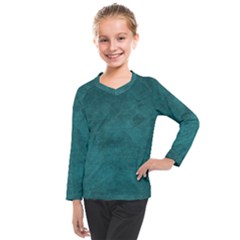 Background Green Kids  Long Mesh T-shirt
