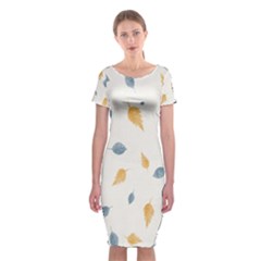 Background-24 Classic Short Sleeve Midi Dress