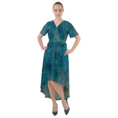 Background-25 Front Wrap High Low Dress