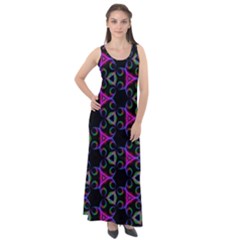 Background-36 Sleeveless Velour Maxi Dress