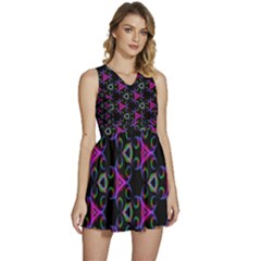 Background-36 Sleeveless High Waist Mini Dress