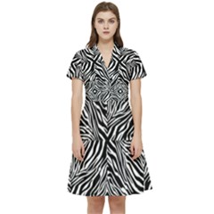 Design-85 Short Sleeve Waist Detail Dress