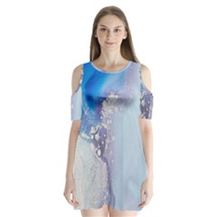 Huawei Shoulder Cutout Velvet One Piece