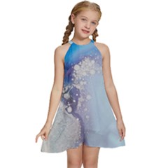 Huawei Kids  Halter Collar Waist Tie Chiffon Dress