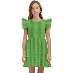 Punch Hole Kids  Winged Sleeve Dress