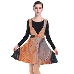 Water Screen Plunge Pinafore Dress
