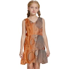 Water Screen Kids  Sleeveless Tiered Mini Dress