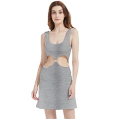 Aluminum Textures, Horizontal Metal Texture, Gray Metal Plate Velour Cutout Dress