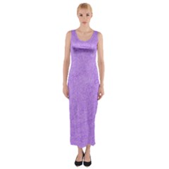 Purple Paper Texture, Paper Background Fitted Maxi Dress